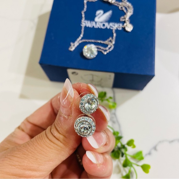 Swarovski Jewelry - Authentic Swarovski  necklace and earring set Angelic Lazo Aqua 1081940